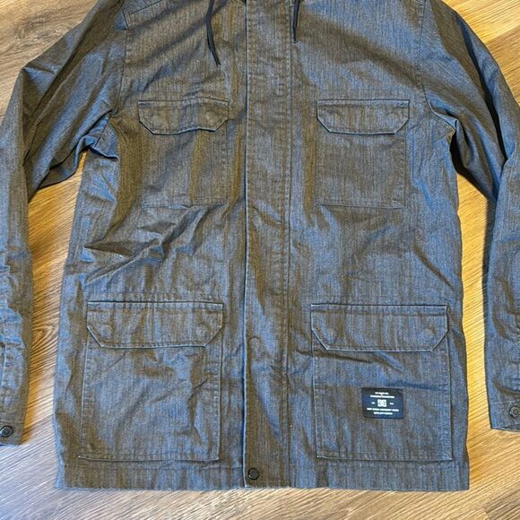 DC shoes skate mens full zip lightweigjt jacket with hood size small - Picture 4 of 10